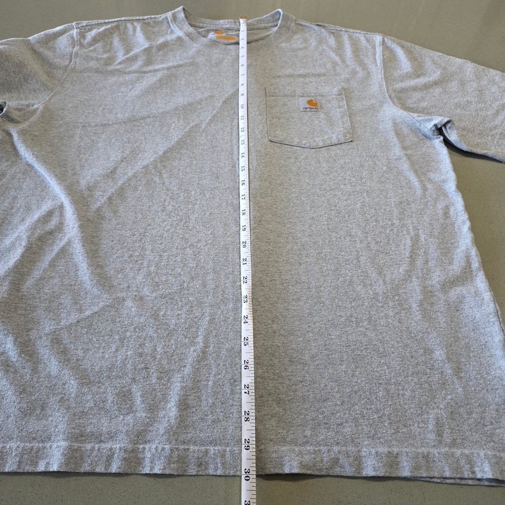 Carhartt‎ Mens XL Gray K87 Workwear Pocket T-Shirt Original Fit Short Sleeve Tee - Picture 8 of 8